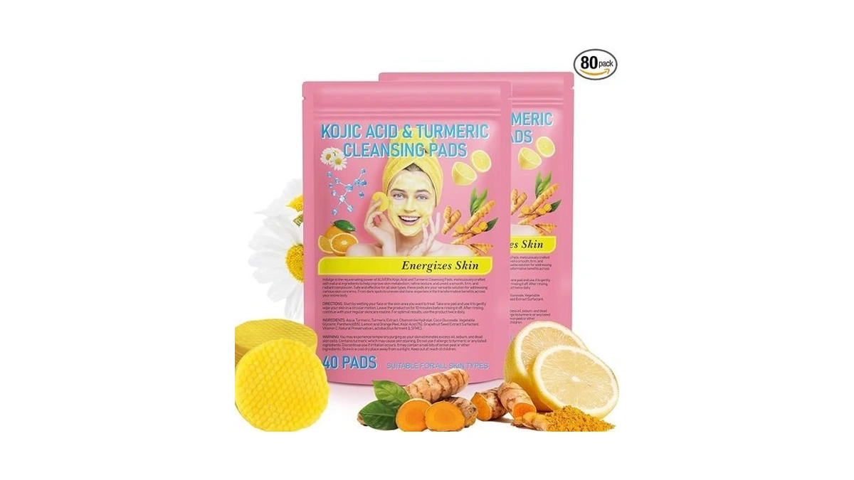 A R B C R N Turmeric Cleansing Pads,kojic Acid