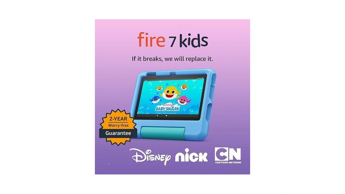 Amazon Fire 7 Kids Tablet, Ages 3-7. Top-selling 7" Kids