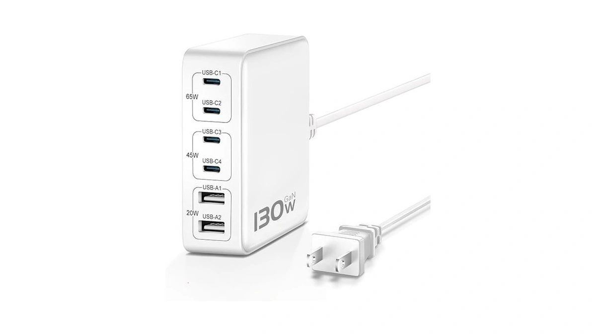 Mstjry Charging Station For Multiple Devices : 130w 6 Port