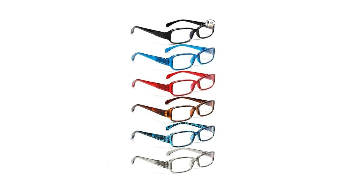 Henotin 6 Pack Reading Glasses For Women, Blue Light Blocking