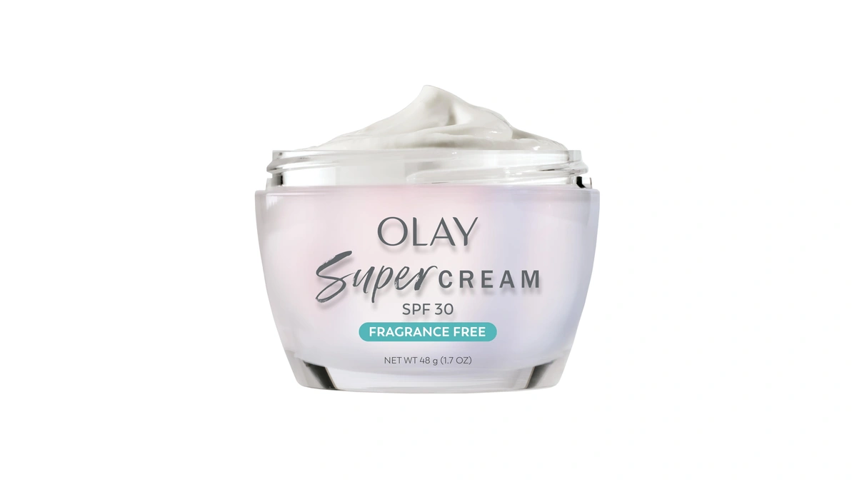 Olay Super Cream With Sunscreen Spf 30, Fragrance Free Lightweight
