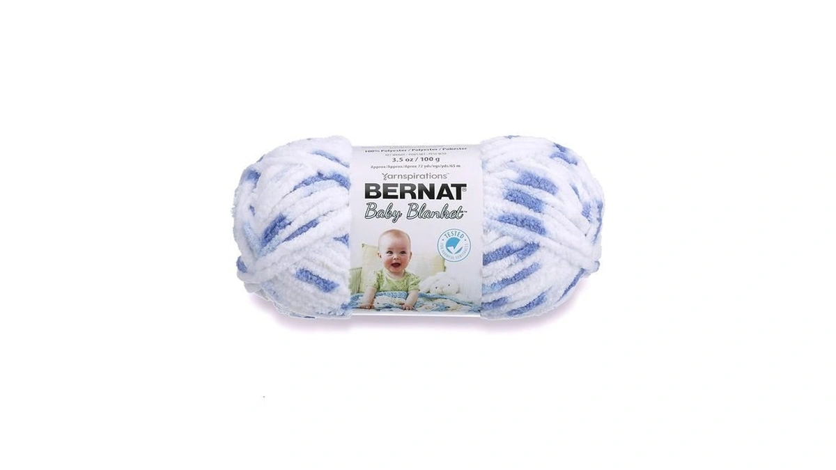 Bernat Baby Blanket Yarn, 3.5 Oz, Gauge 6 Super Bulky,