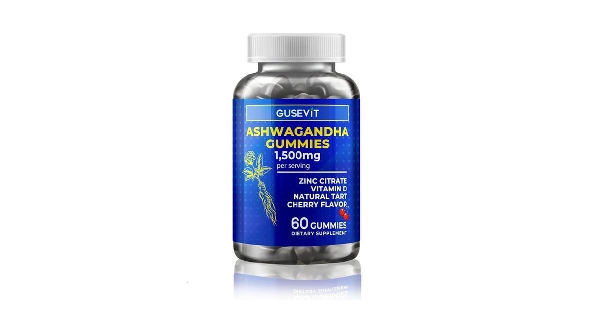 Gusevit Ashwagandha Gummies 1,500mg With Vitamin D & Zinc |