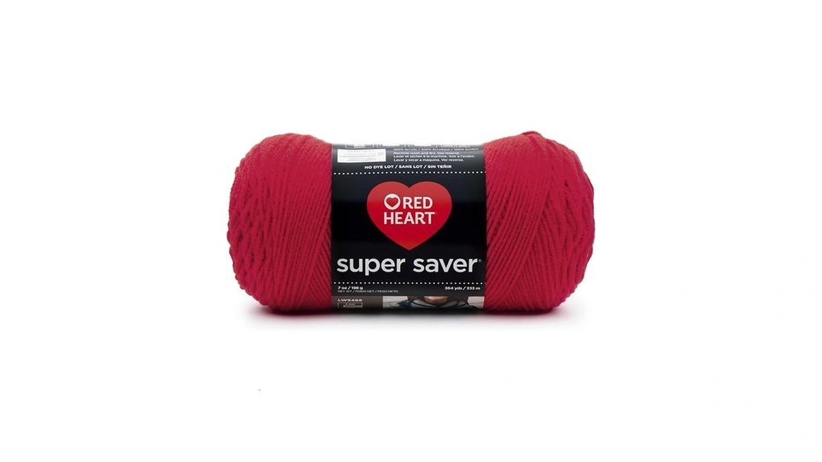 Red Heart Super Saver Yarn, Hot Red