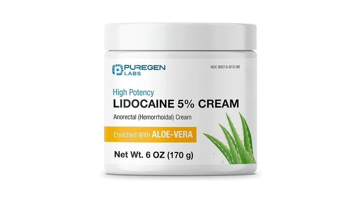 Puregen Labs Lidocaine 5% Anorectal (hemorrhoidal) Cream Maximum Strength |