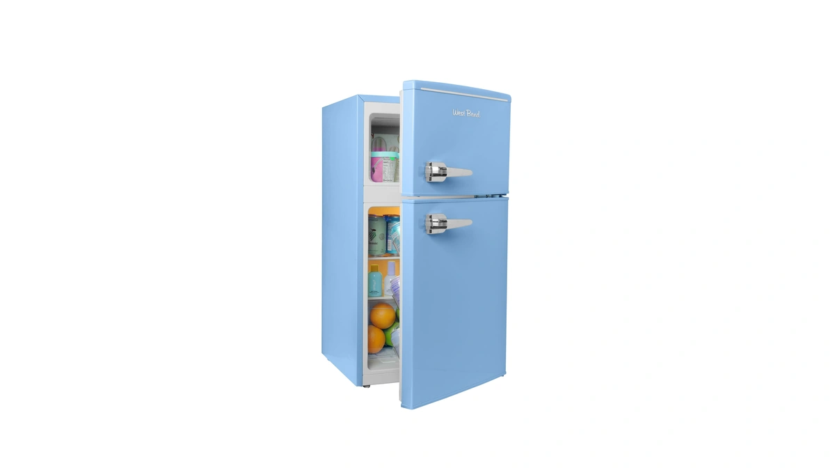 West Bend Mini Fridge With Freezer For Bedroom, Office, Bar