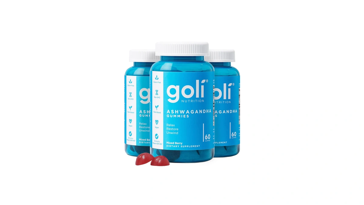 Goli Ashwagandha & Vitamin D Gummy - 180 Count -