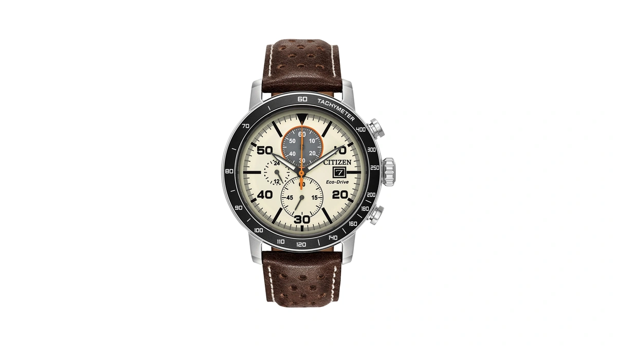 Citizen Men's Eco-drive Weekender Brycen Chronograph Watch In Stainless Steel,