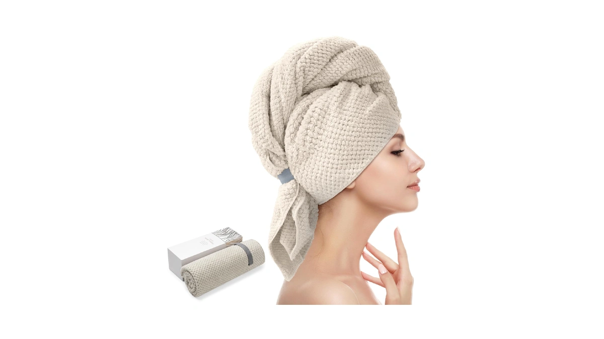 Yfong Large Hair Towel Wrap For Women, Super Absorbent Microfiber