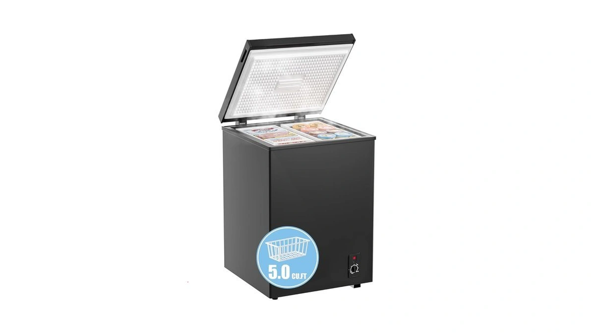 Bodacious Ultra Quiet Deep Freezer – 5.0 Cu Ft, Compact