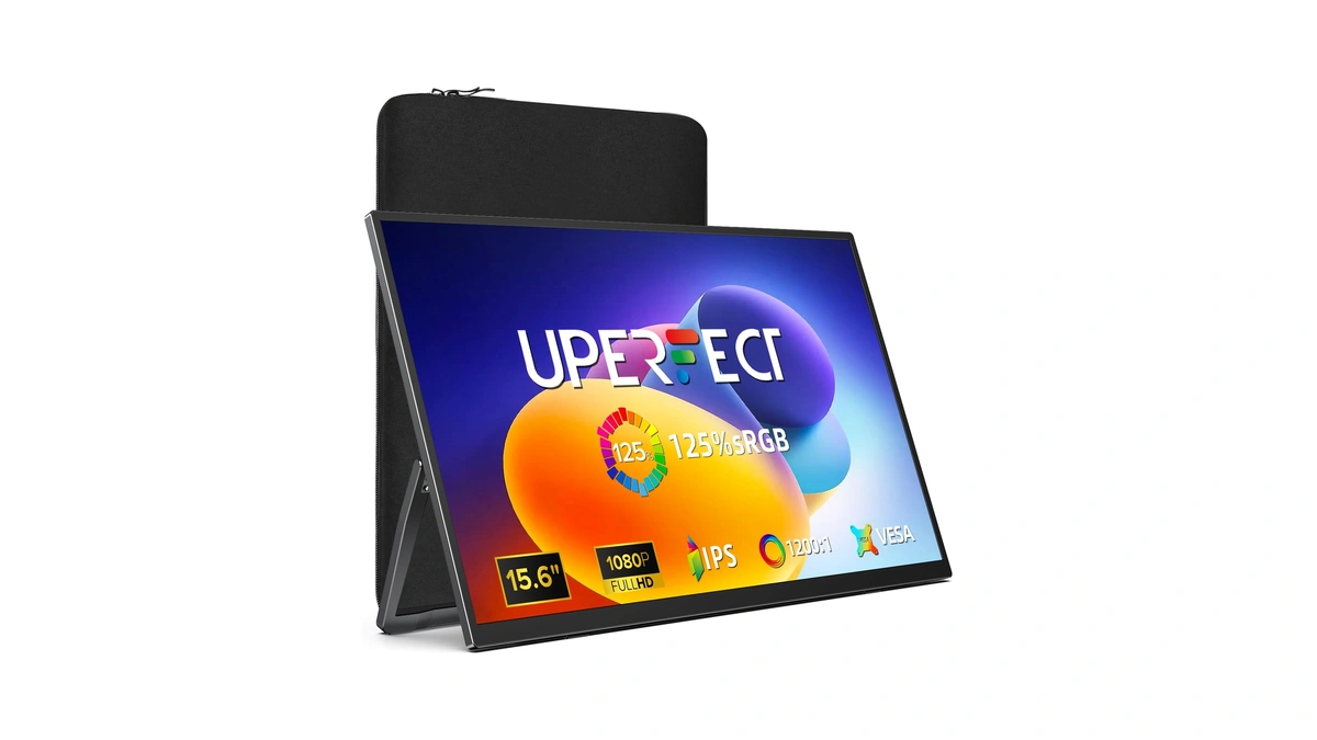 Uperfect Portable Monitor 15.6", 125% Srgb Ultra-slim Laptop Monitor With