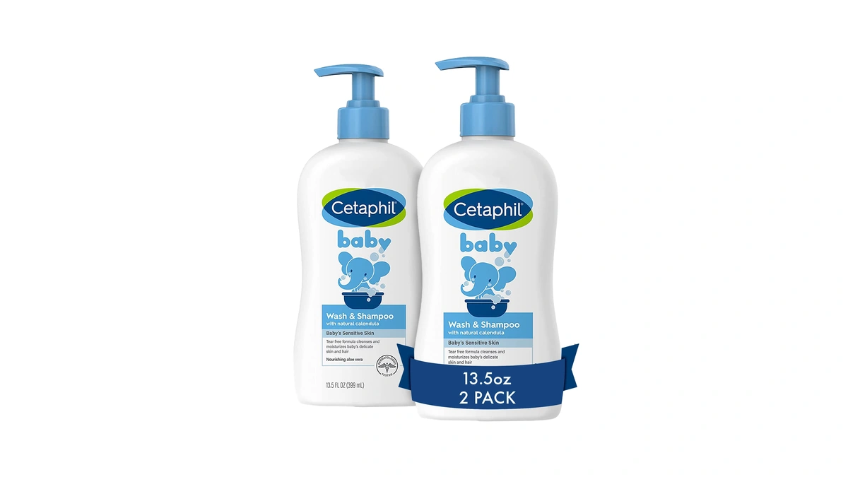 Cetaphil Baby Wash & Shampoo, 13.5oz Pack Of 2, Hypoallergenic,