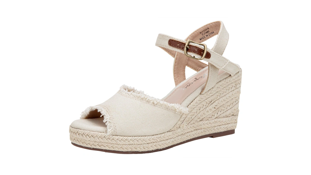 Vepose Women's Wedge Sandals Peep Toe, 3.3 Inch High Heel