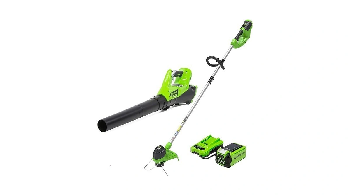 Greenworks 40v Cordless Yard Tool Combo Kit With 2.0ah Battery