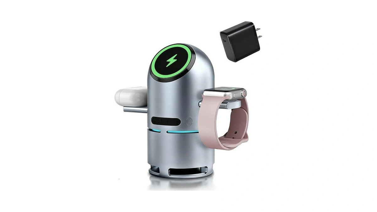 Funtastech 3-in-1 Charging Station For Multiple Devices, Charging Stand With