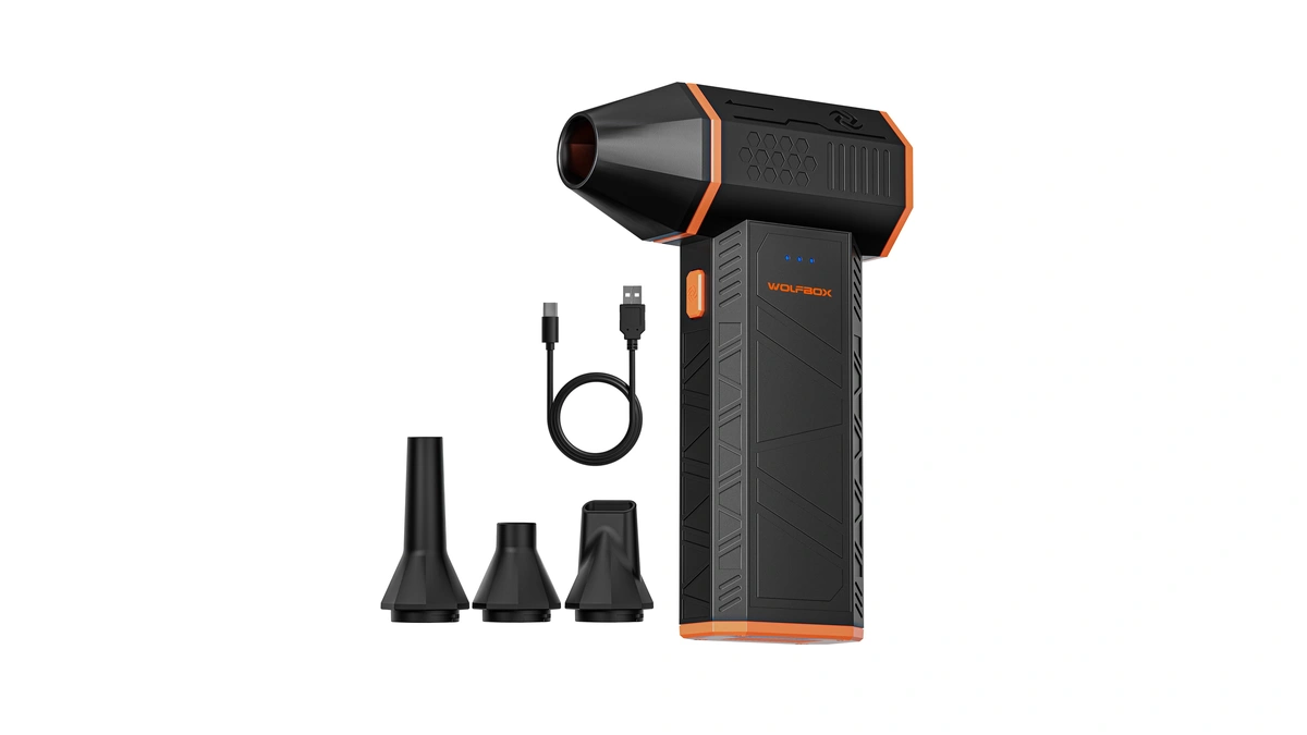 Wolfbox Megaflow 50 Compressed Air Duster-110000rpm Super Power Electric Air