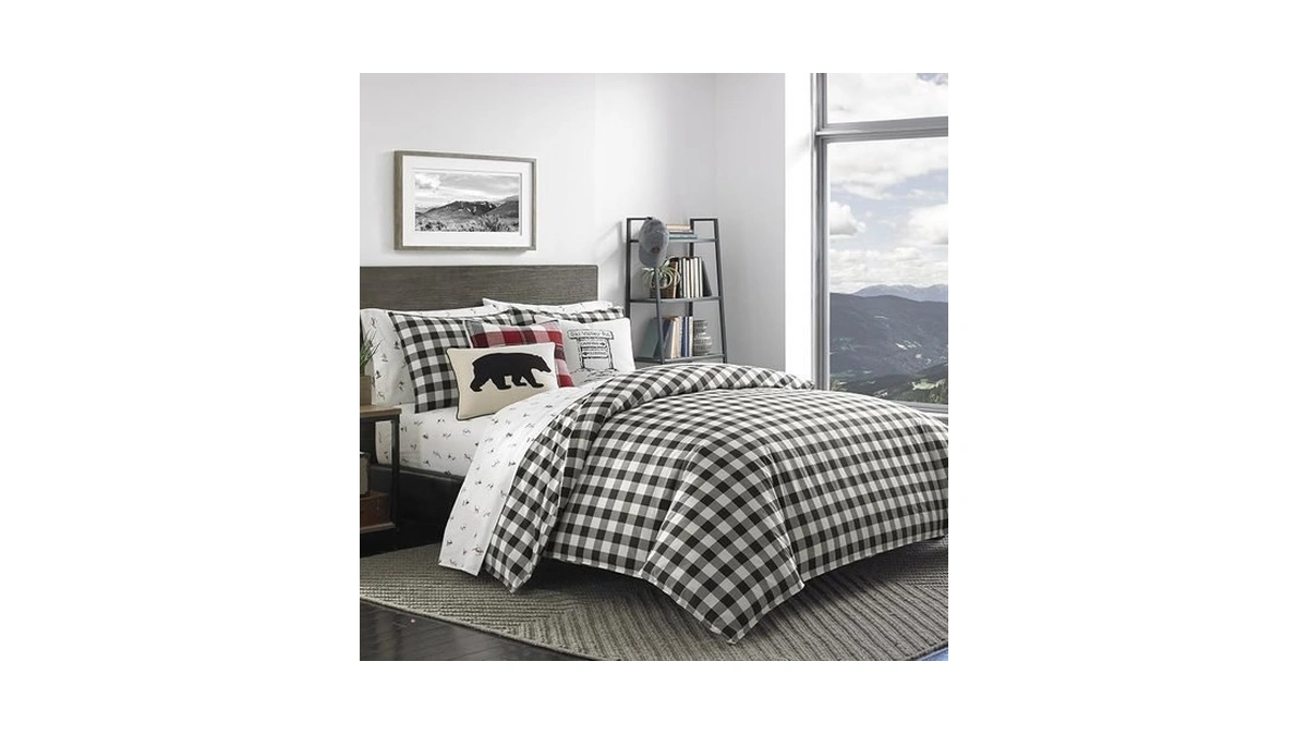Eddie Bauer - Twin Comforter Set, Reversible Cotton Bedding With