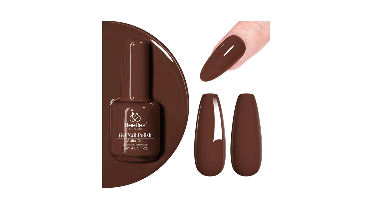 Beetles Brown Gel Nail Polish 15ml 0.51oz Chocolate Coffee Gel