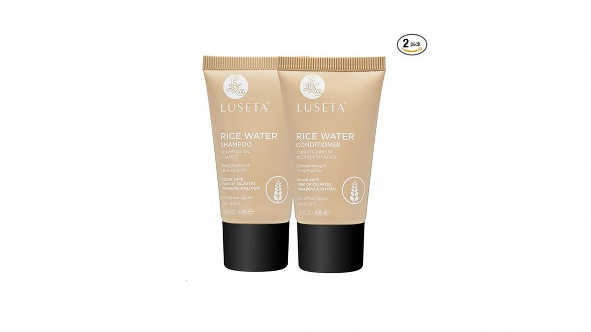 Luseta Rice Water Shampoo And Conditioner Set Strengthening & Nourishing