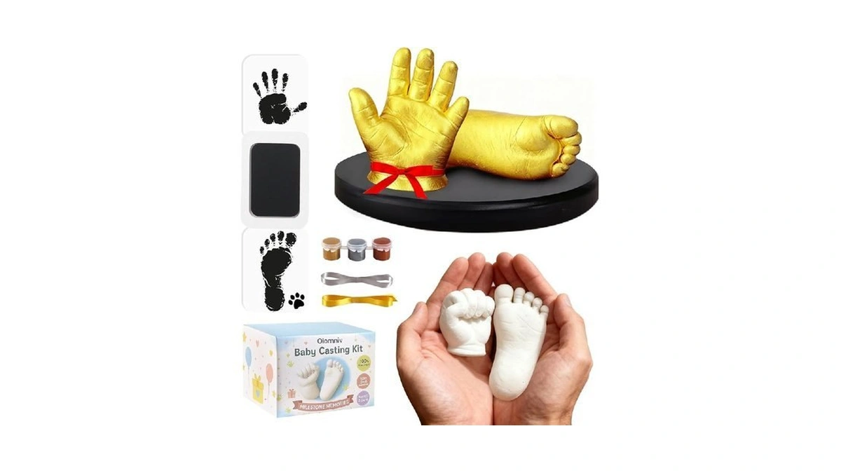 Oiomniv Baby Casting Kit Hand And Feet, 3d Newborn Keepsake
