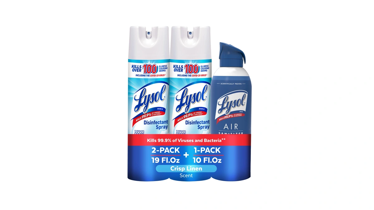 Lysol Bundle Containing X2 Lysol Disinfectant Spray For Hard And