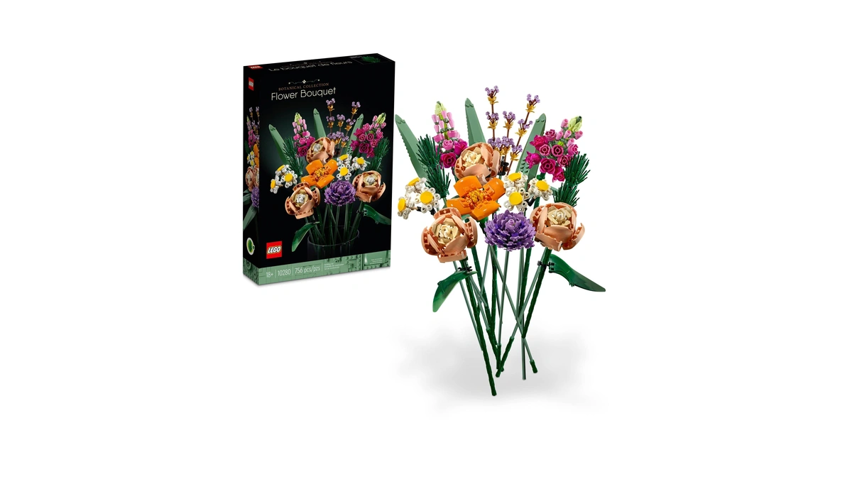 Lego Botanicals Flower Bouquet Building Set - Artificial Flowers For