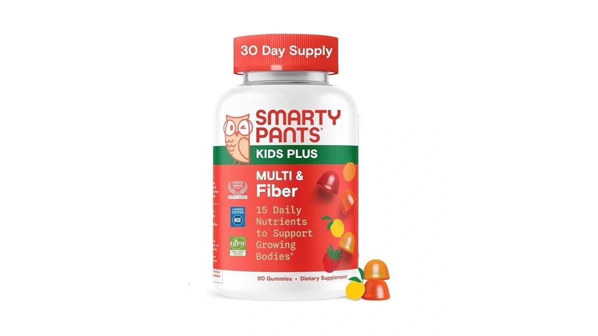 Smartypants Kids Multivitamin & Fiber Gummies: Prebiotic Fiber To Support