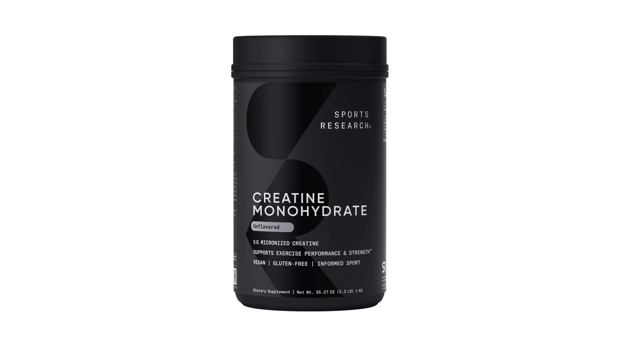 Sports Research Creatine Monohydrate - Gain Lean Muscle, Improve Performance