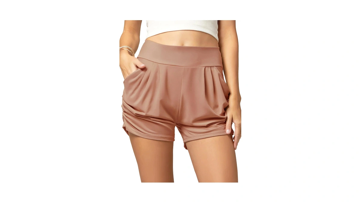Conceited Women’s Shorts High Waisted With Pockets - Casual -
