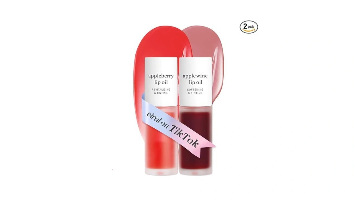 Nooni Korean Lip Oil Set - Appleberry & Applewine -