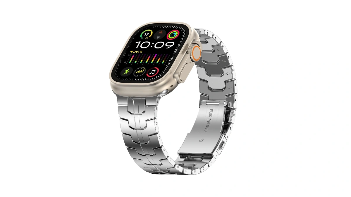 Miohhr Stainless Steel Band Compatible With Apple Watch Band 49mm