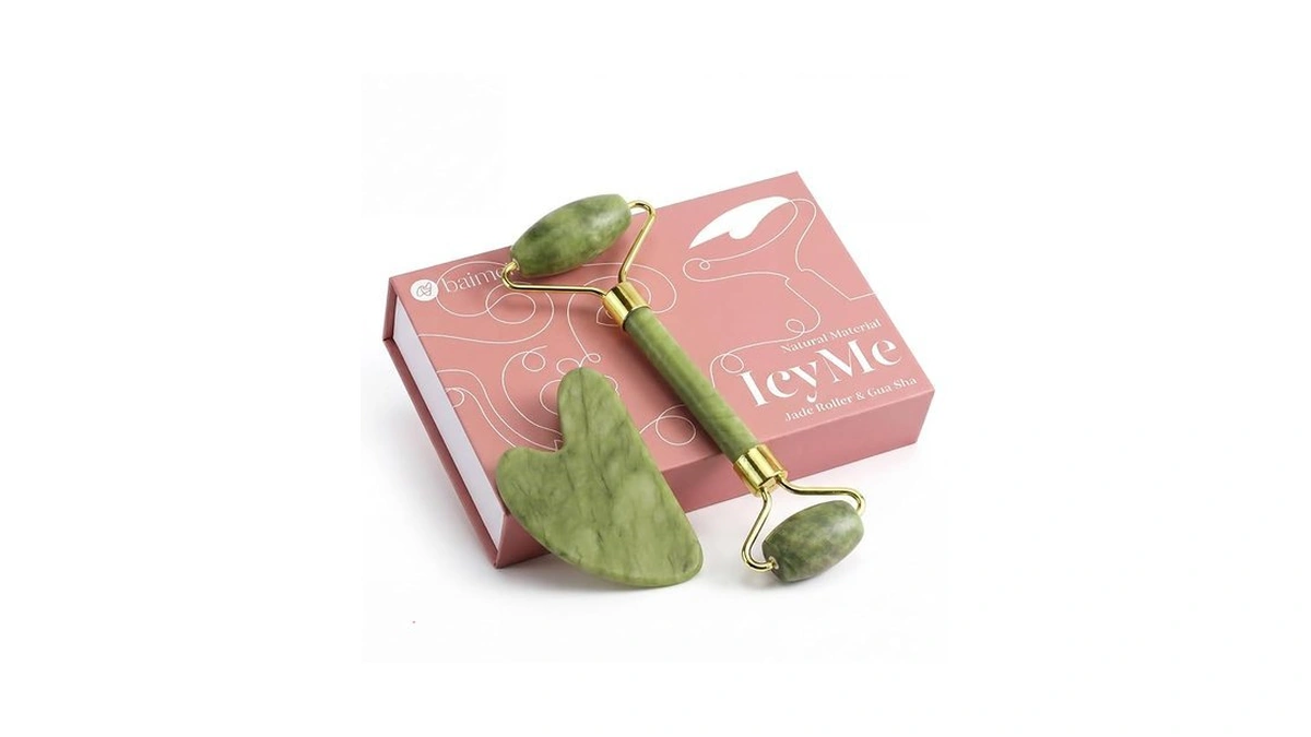 Baimei Icyme Jade Face Roller & Gua Sha, Facial Beauty