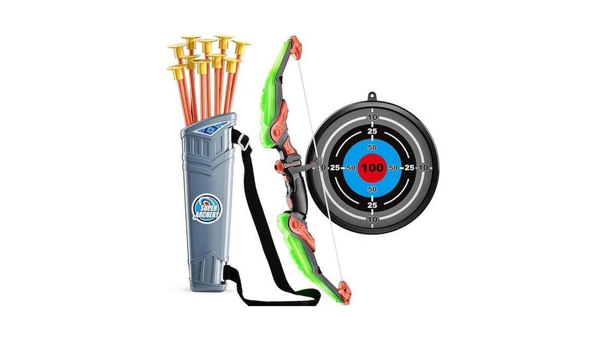 Temi Kids Bow And Arrow Set - Led Light Up