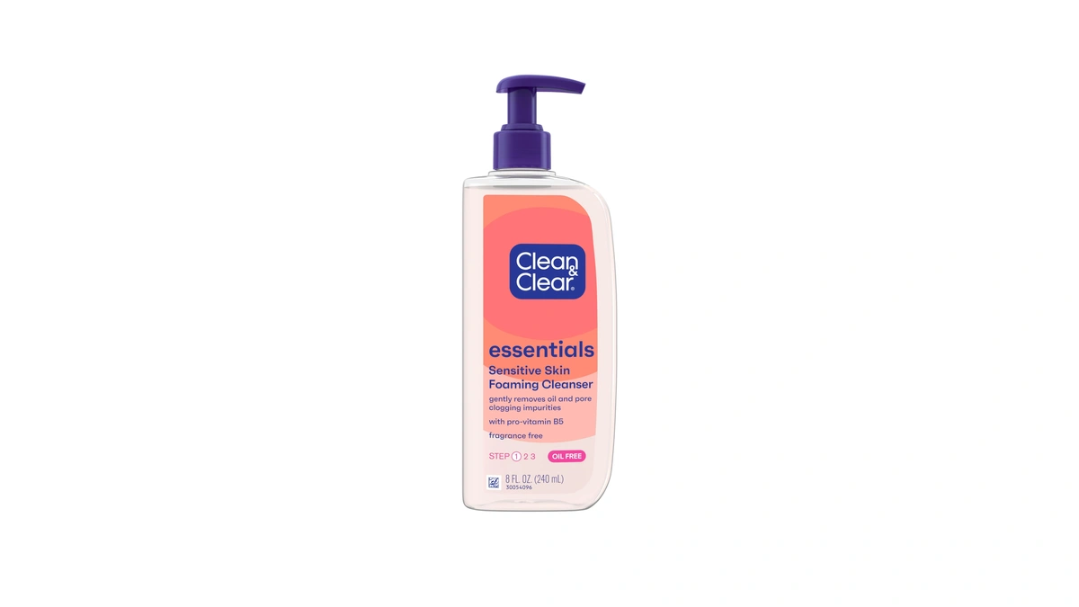 Clean & Clear Essentials Oil-free Foaming Facial Cleanser, Daily Foaming