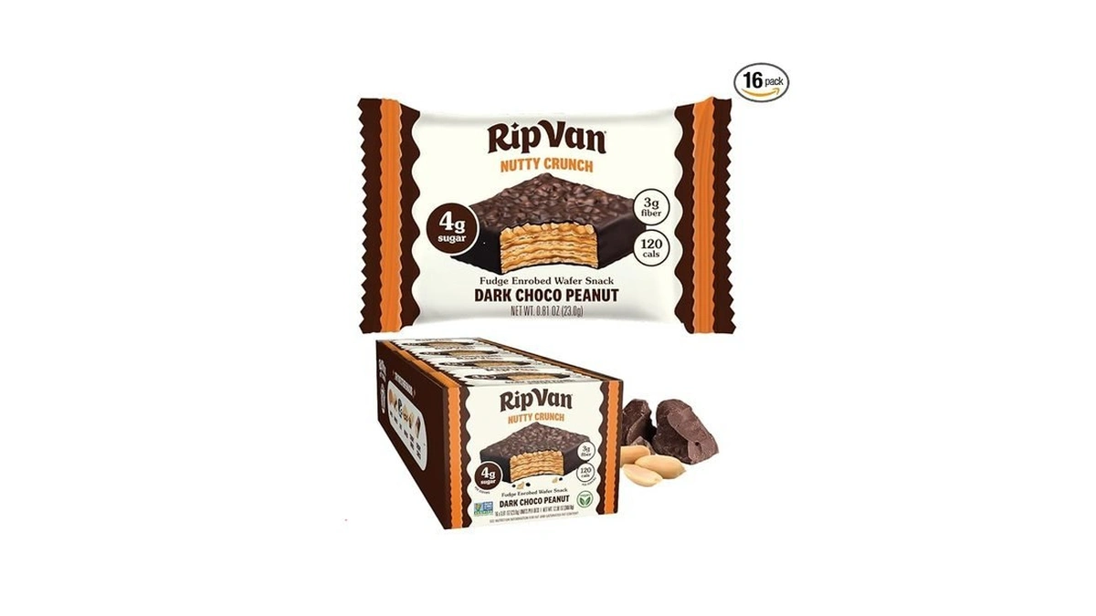 Rip Van Nutty Crunch Dark Choco Peanut Butter Wafer –