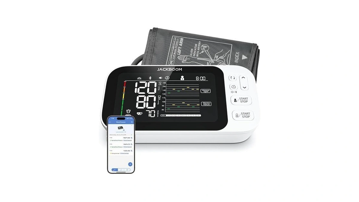 Automatic Upper Arm Blood Pressure Monitor, 2x250 Readings, 5.5 In