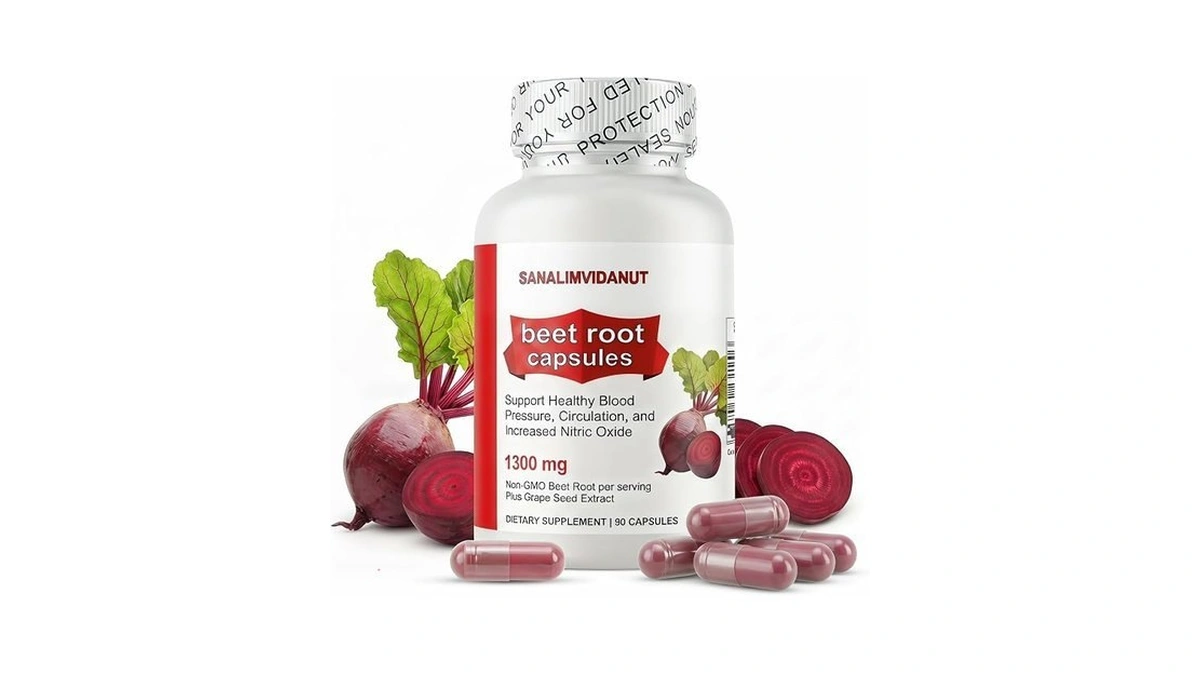Ulikeatm Organic Beet Root Capsules,1300mg,supports Healthy Blood Pressure And Circulation,pure,non-gmo,gluten