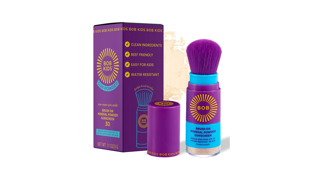 Bob Kids Spf 30 Brush On Mineral Powder Sunscreen, Broad