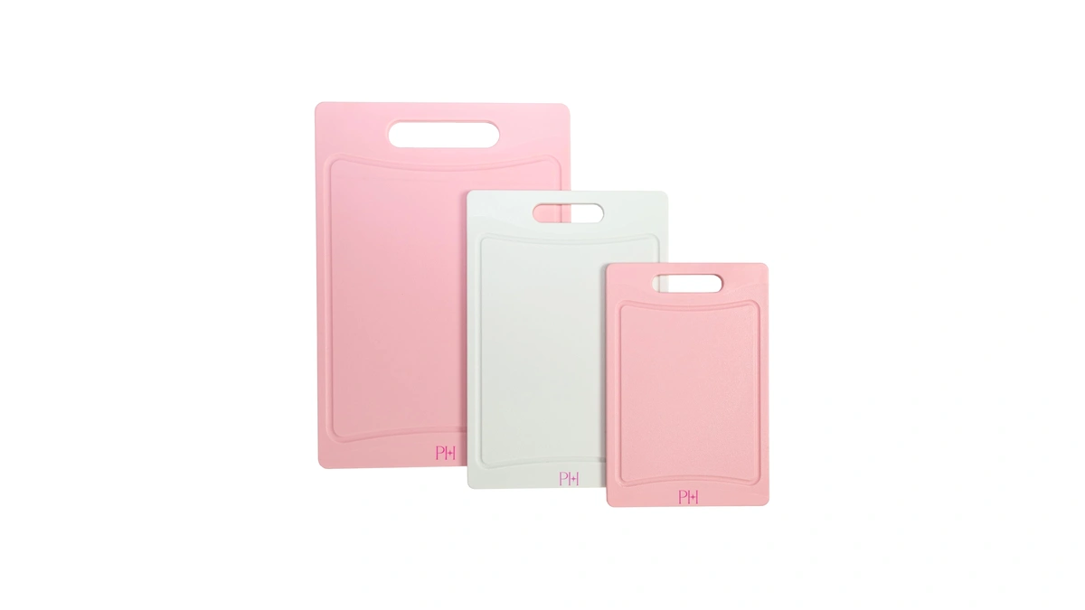 Paris Hilton Cutting Boards For Kitchen, Reversible Dual Sided Plastic