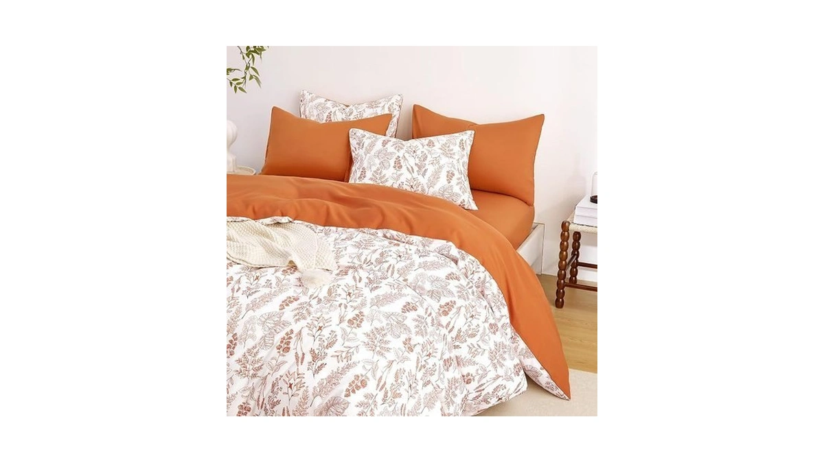 Wake In Cloud - Floral Duvet Cover Set, Botanical Vintage