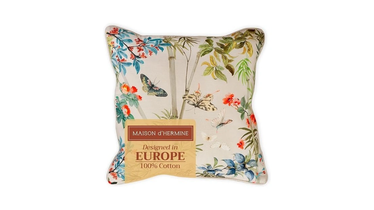 Maison D' Hermine Decorative Pillow Covers 18 X 18 Inch