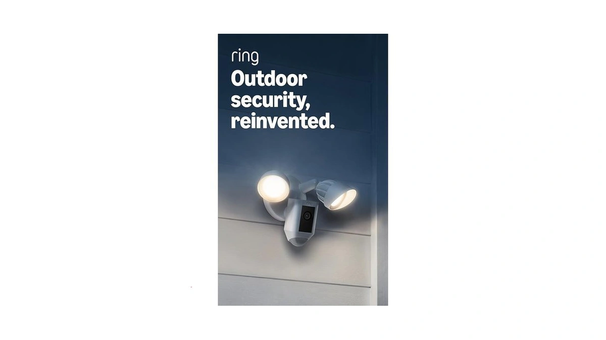 Ring Floodlight Cam Wired Plus, Outdoor Home Or Business Security