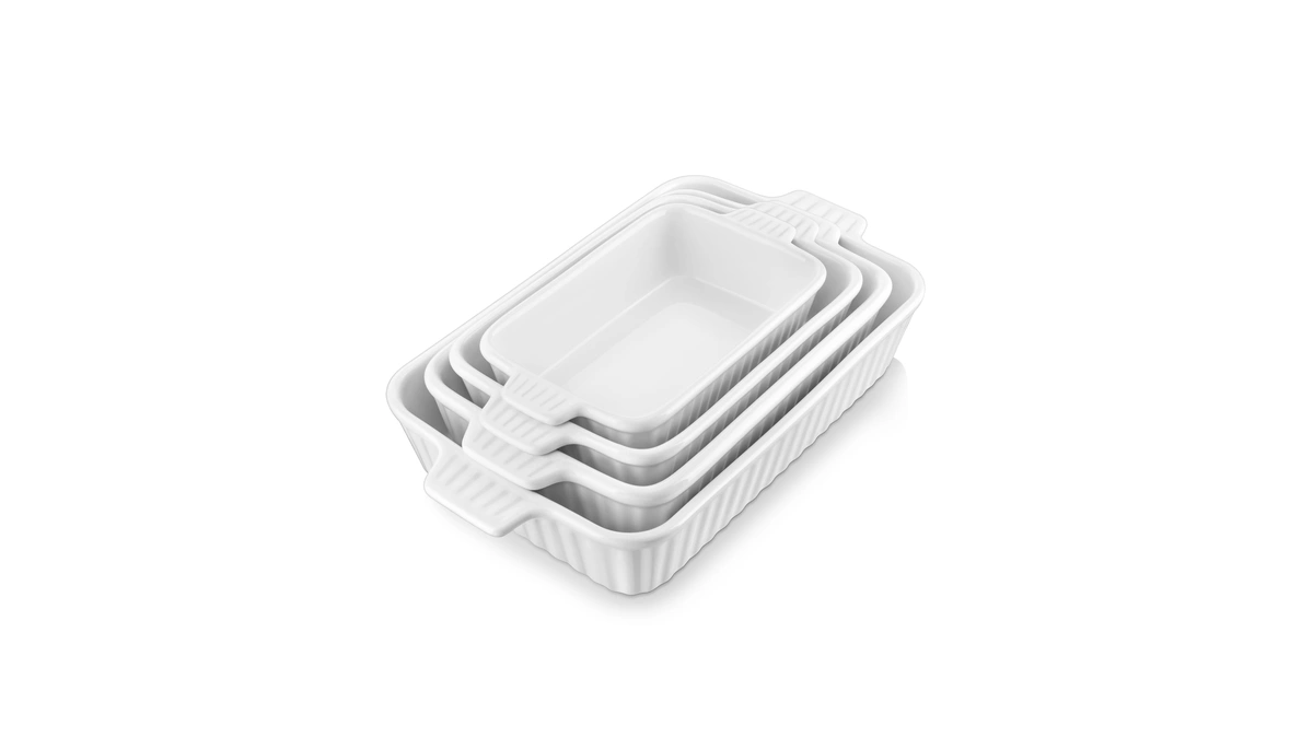 Malacasa Casserole Dishes For Oven, Porcelain Baking Dishes, Ceramic Bakeware