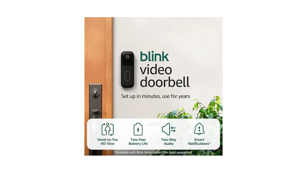 Blink Video Doorbell – Head-to-toe Hd View, Two-year Battery Life,