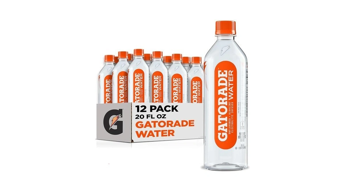 Gatorade Water, Unflavored, Electrolyte Infused For Great Taste, Alkaline Ph