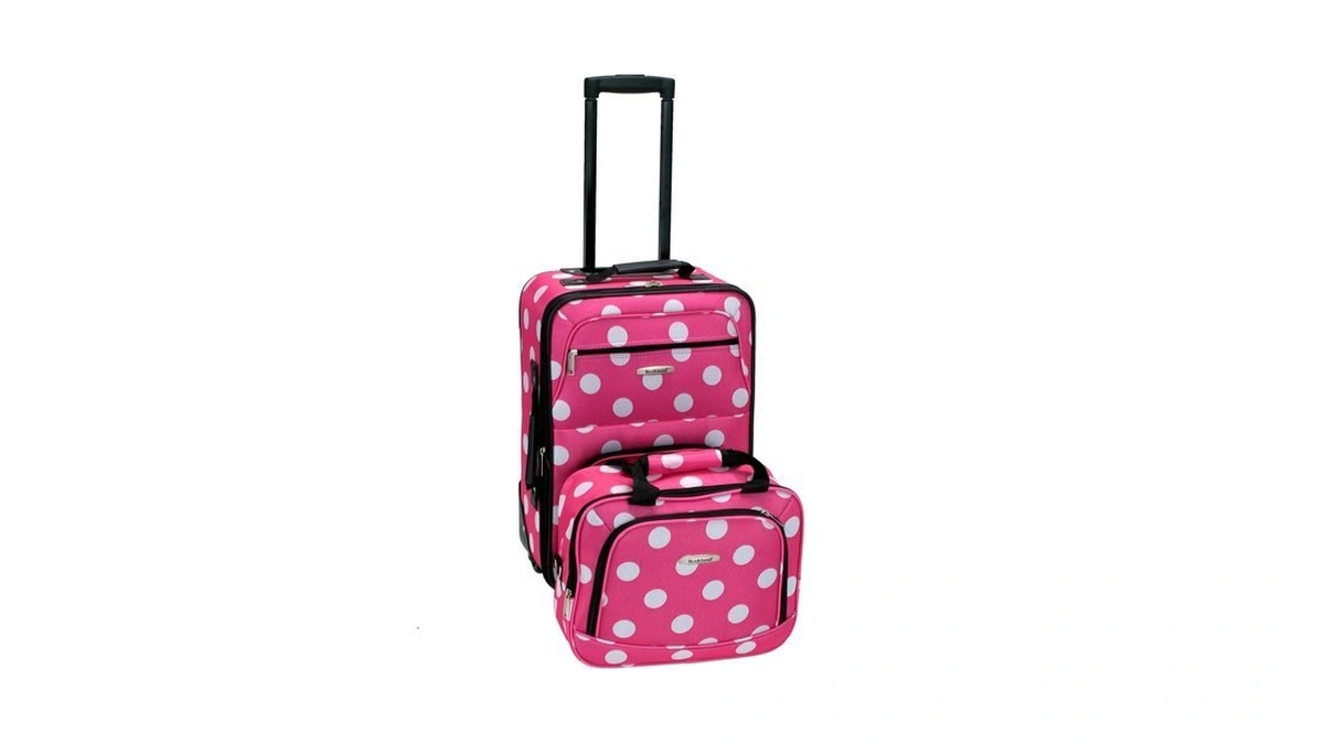 Rockland Fashion Softside 2 Piece Luggage Set, Expandable, (14" Tote/19"