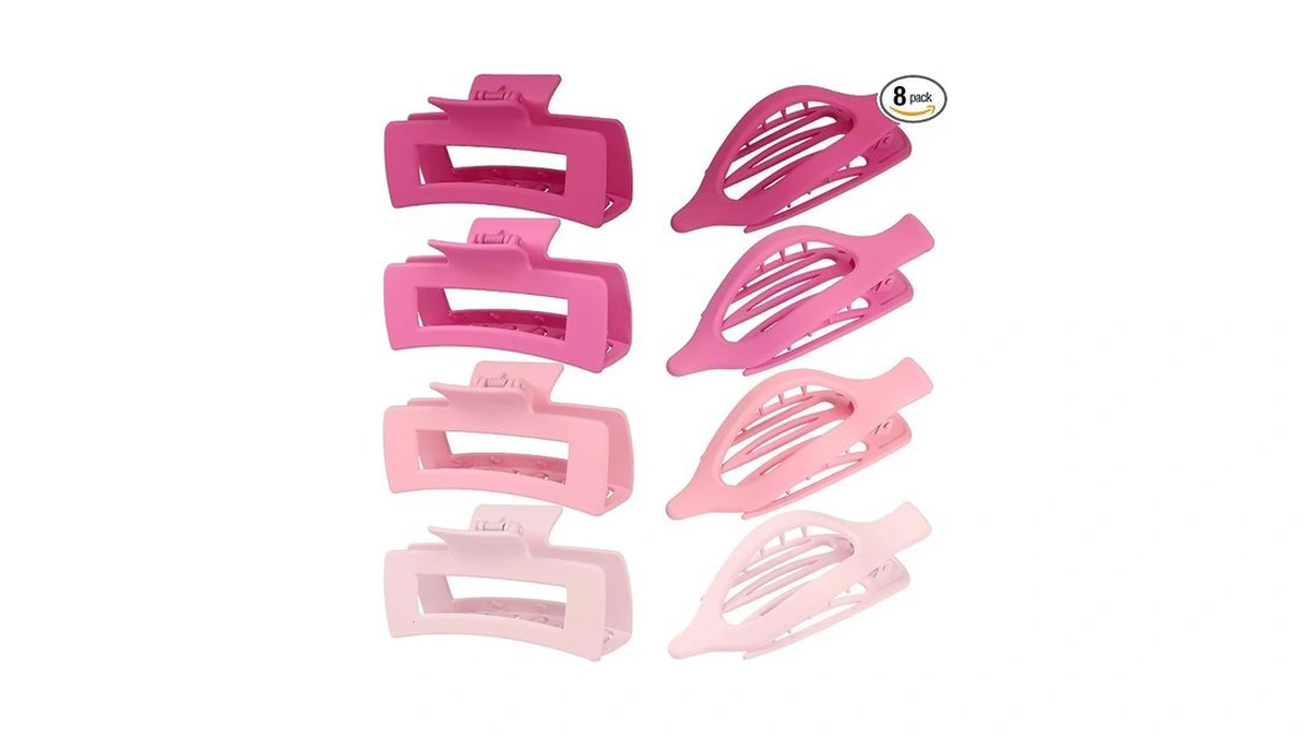 8 Pcs Large Hair Claw Clips For Thick Hair -