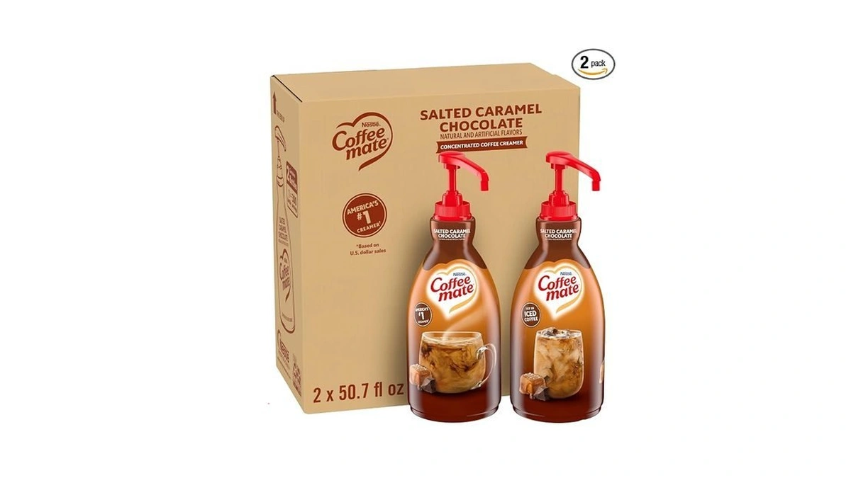 Nestle Coffee Mate Coffee Creamer, Salted Caramel Chocolate, Concentrated Liquid