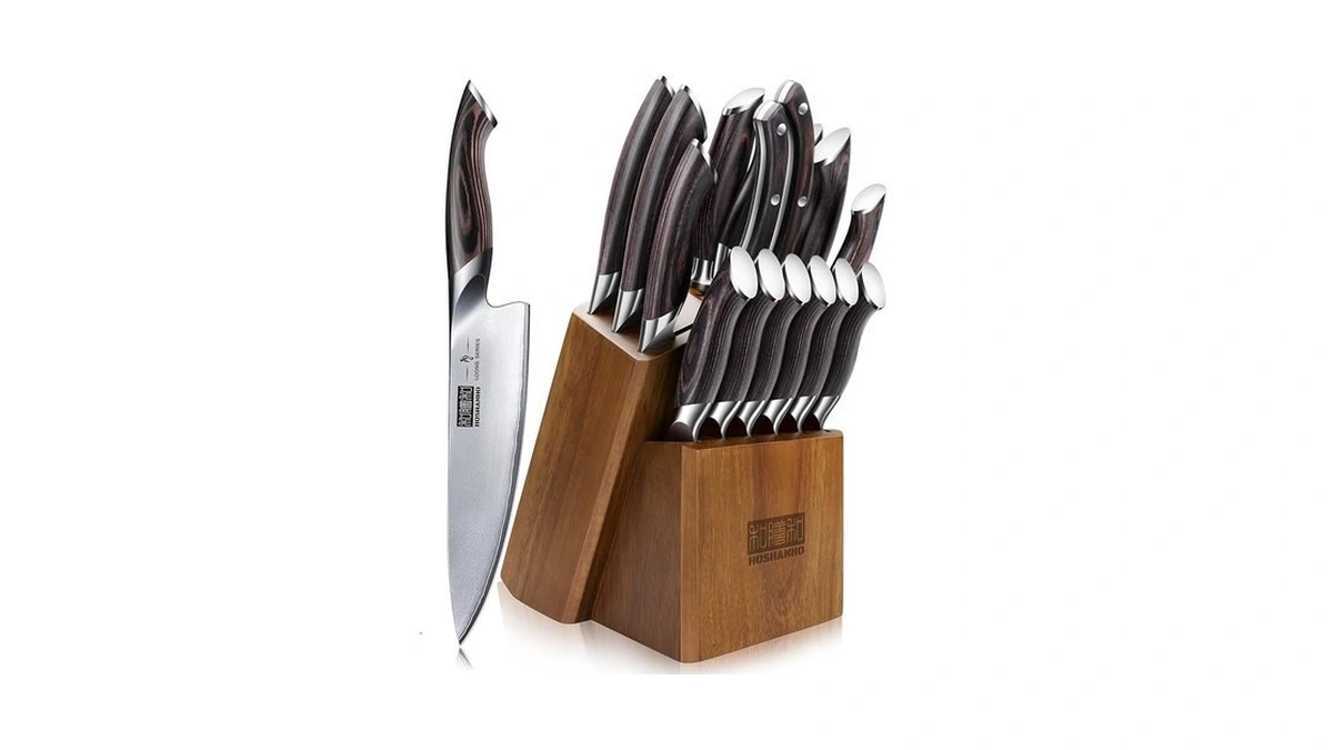 Hoshanho 16-piece Knife Set, Japanese High Carbon Stainless Steel Kitchen