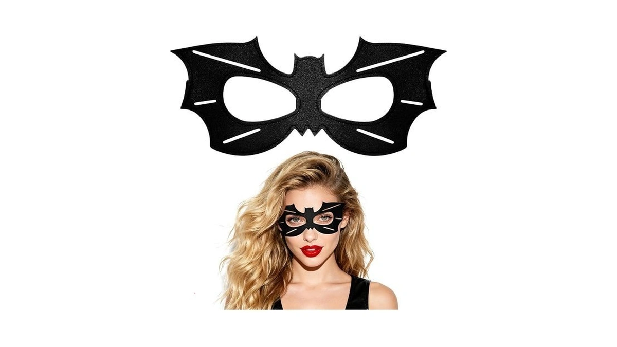 H-style Bat Mask Costume For Men Women Adult, Pu Leather